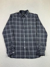 Todd Snyder Shirt Mens Medium Gray Plaid 100%...