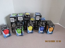 Lot Of 38 Feit Electric 11W 130V Standard Base Multi Color Sign Lamp Bulbs