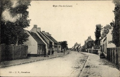 Ak Oye Pas de Calais, Straßenpartie - 3870008
