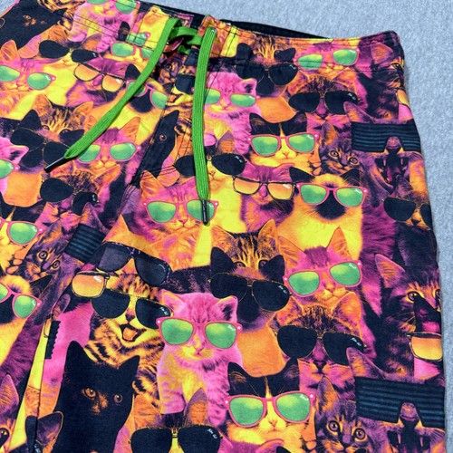 Nike 6.0 Board Shorts Boys Size 20 Cats with Sunglasses Graphic Print Colorful - Picture 3 of 13