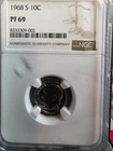 New Listing1968-S Roosevelt Dime San Francisco NGC PF69 Proof Silver 10C