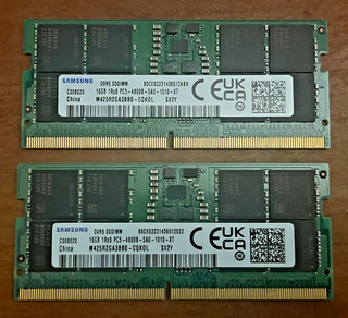 Samsung DDR5 4800 MHz SO DIMM Laptop Notebook PC RAM [2x 16GB]