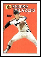 Nolan Ryan 1988 Topps #6 Houston Astros FREE SHIPPING AutographDen