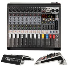 5Core Audio Mixer 8 Channel DJ Soundboard USB Interface Bluetooth XLR Console