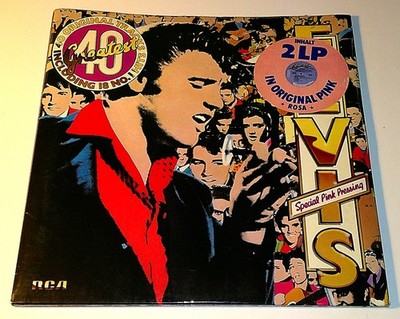 Elvis Presley   Elvis's 40 Greatest - Double coloured LP Vinyl 12'' - Pink - 1978