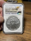 2021 P Silver Eagle NGC MS69 Emergency Production Type 1 35th Anniversary Label