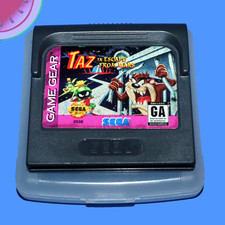 TESTED Sega GAME GEAR Cartridge TAZ in ESCAPE FROM MARS in Case Authentic
