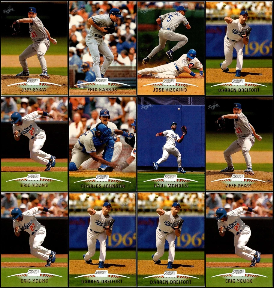 Lote de tarjetas 1999 de los Dodgers de Los Ángeles (73) - Una verdadera joya - ¡Haz que cada día sea especial! Foto 2 de 4