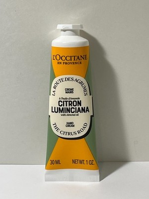 2 X L'occitane Citron Luminciana Hand Cream with Almond Oil 1.oz /30 ML each New
