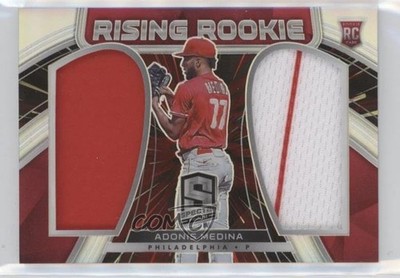 2021 Spectra Rising Rookie Materials Hyper Prizm 47/75 Adonis Medina RC 0a3