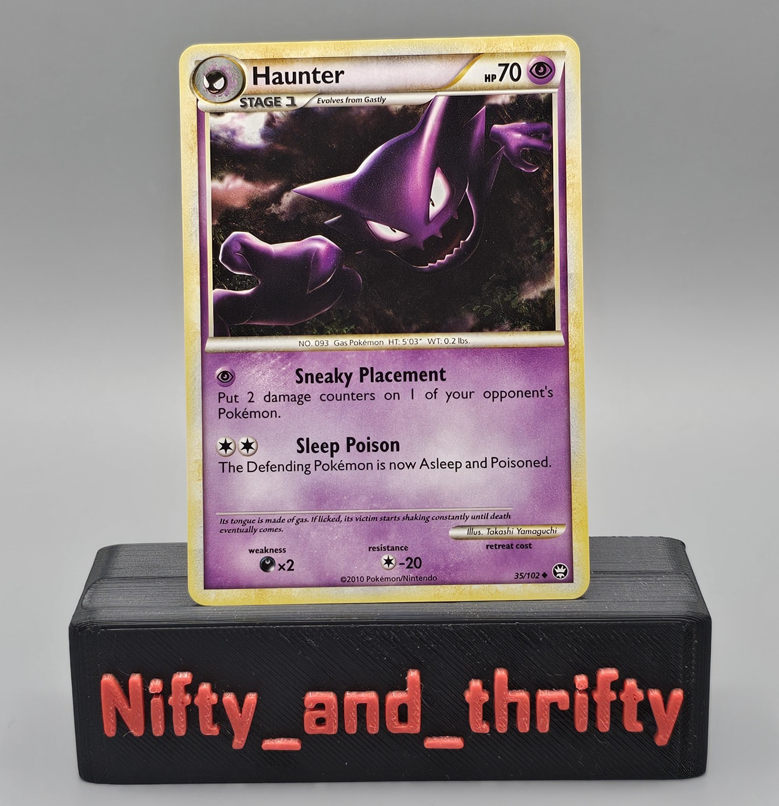 Haunter 35/102 Pokemon TCG HGGS Triumphant Uncommon Light Play LP