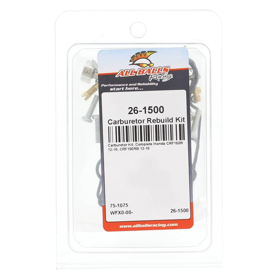 Nuevo kit de reconstrucción de carburador All Balls 26-1500 para Honda CRF 150 R 2012-2018 Foto 4 de 4