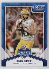 2020 Score NFL Draft Showcase 25/100 Justin Herbert #NFL-3 13t5