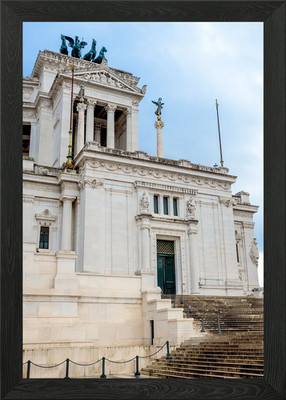 Vittoriano Monument in Rome, Italy Framed Wall Art Poster Canvas Print Picture