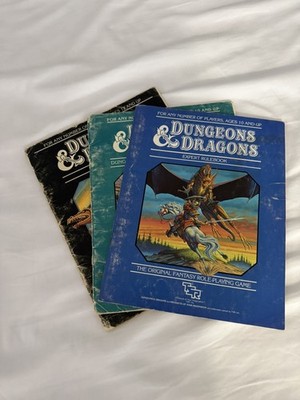 Dungeons and Dragons D&D Expert, Master, & Companion Rulebook- TSR- First Prints