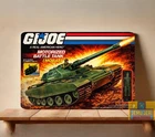 GI Joe Motorized Battle Tank Mobat Metal Poster Vintage Sign (20x30cm)