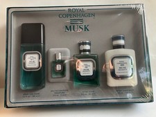 ROYAL COPENHAGEN MUSK 4 Pcs Gift Set see details for Men,100 AUTHENTIC, RARE