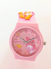 Sanrio My Melody Watch 3D Anime Extension Strap design. Pillow & Cute box. 