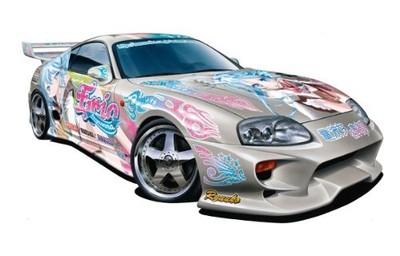 Itasha Series No.22 Ground Control to Psychoelectric Girl Veilside Model kit
