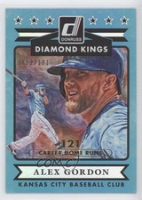 2015 Panini Donruss Diamond Kings Stat Line Career 112/121 Alex Gordon #12 b9e