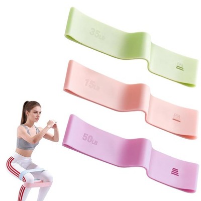 Resistance Bands for Working Out - 3 Pack Elastic Loop Exercise Band Set 15 2...