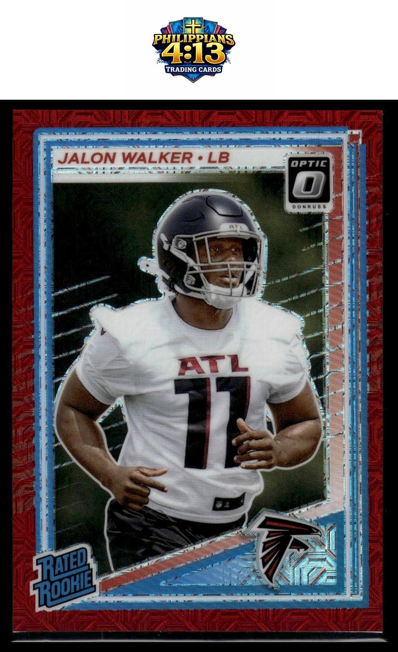 2025 Donruss Optic #290 Jalon Walker Red Mojo