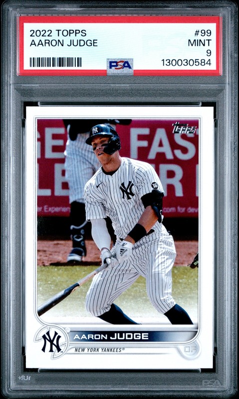 2022 TOPPS #99 AARON JUDGE PSA 9