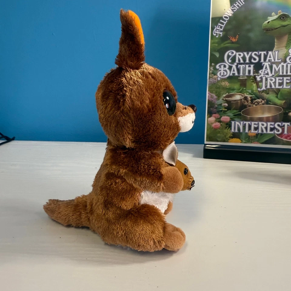 Ty Beanie Boo Kipper Kangaroo with Joey Brown Plush 6” EUC - Image 2 of 4