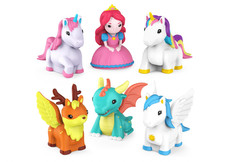 Tub Works Fantasy Watertight Bath Toys, 6 Pack Sealed, No Hole Bath Toys