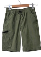 Weatherproof Vintage Boys Olive Green Hybrid Cargo Shorts Medium 10/12 Pull On