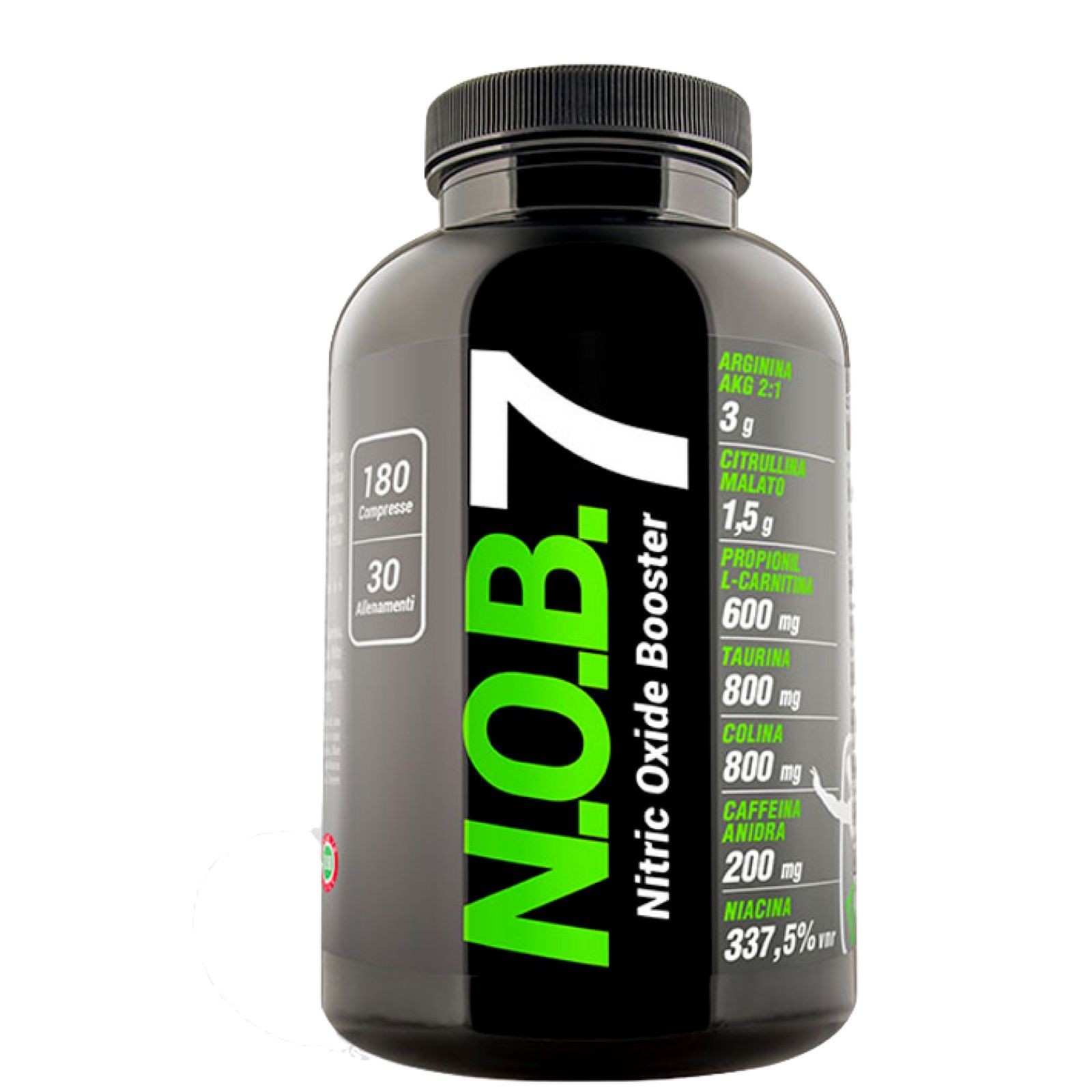 Net  N.O.B. Nob7 180 cpr. Preworkout Arginina AKG Citrullina Malato Taurina