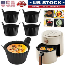 4  Silicone Cake Muffin Cupcake Liners Reusable Baking Cups Chocolate Molds US