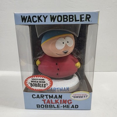 2008 Funko Wacky Wobbler Bobblehead Talking Cartman South Park NIB CHECK CONDITI