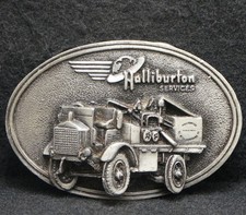 XA07141 VINTAGE 1970s ***HALLIBURTON SERVICES*** ENERGY COMPANY MENS BELT BUCKLE