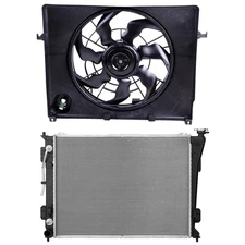 Cooling Fan & Radiator Kit For 2011 2012 2013 2014 Kia Optima 2.4L 25380