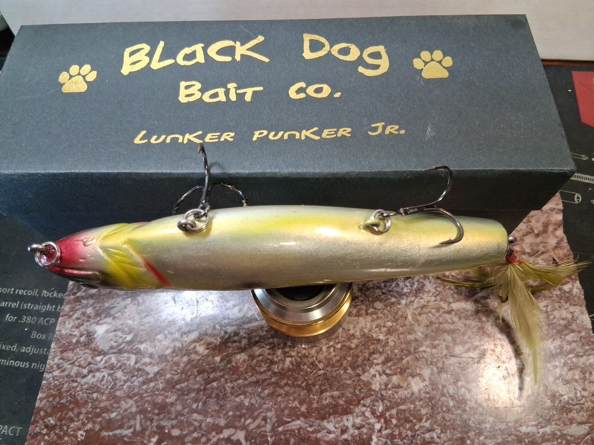 Black Dog Bait Co. Wooden Lunker Punker Jr. - Original Gen 1 | eBay