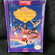 Capcom Gold Medal Challenge '92 Nintendo NES NTSC-U/C 1992 w/ Box Manual Cart