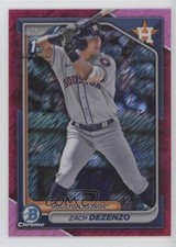 2024 Bowman Chrome Prospects Fuchsia Shimmer Refractor /199 Zach Dezenzo 0hj2