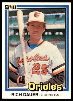 1981 Donruss #232 Rich Dauer Orioles