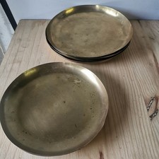 Lot 6 Plateaux De Balance En Laiton / Réf A396