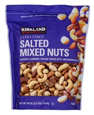 Kirkland Signature Extra Fancy Salted Mixed Nuts 40 Oz 2.5 lb EXP 02/2027