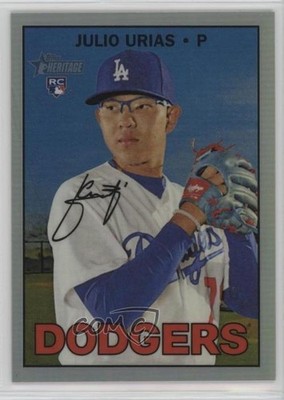 2016 Topps Heritage High Number Chrome Refractor /567 Julio Urias Rookie RC 8yo