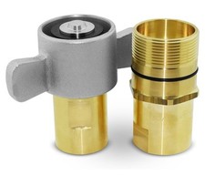 1" NPT Wet-Line Wing Nut Hydraulic Quick Disconnect Coupler/Coupling Set
