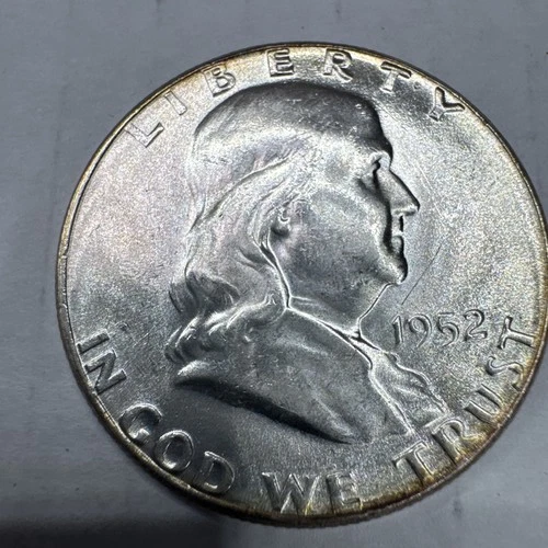 1952 Franklin Half Dollar ~ CH BU ~ 90% Silver.