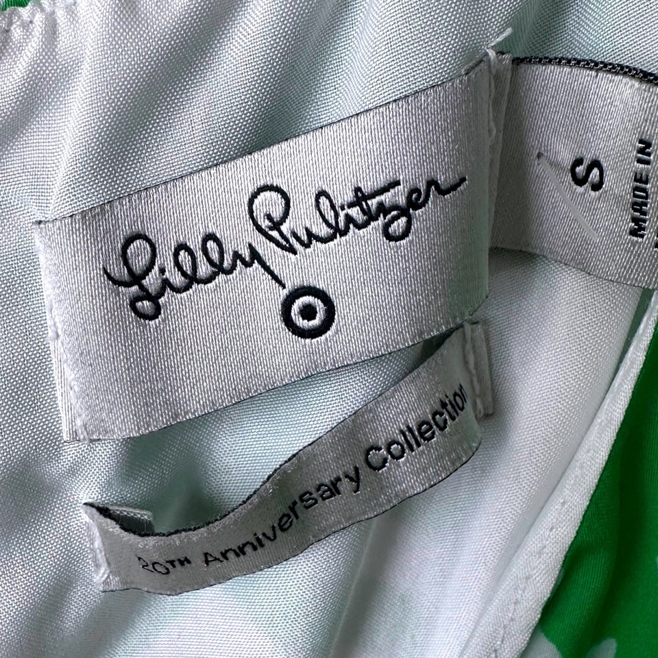 Lilly Pulitzer Jumpsuit Green White Palm Leaf Print Sleeveless Size S ...