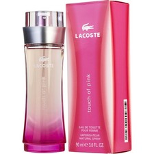 Touch of Pink by Lacoste 3.0 oz EDT Perfume for Women Brand New in Box