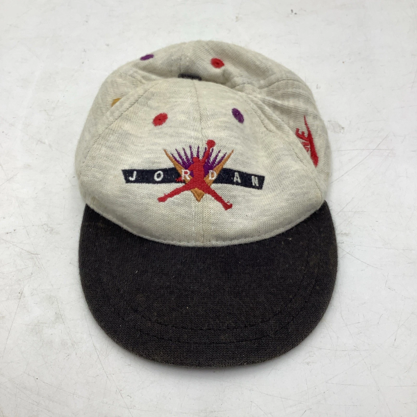 Vintage 90s Nike Jordan Hat Kids Toddler Swoosh Boys Infant Baby Cap Free Ship