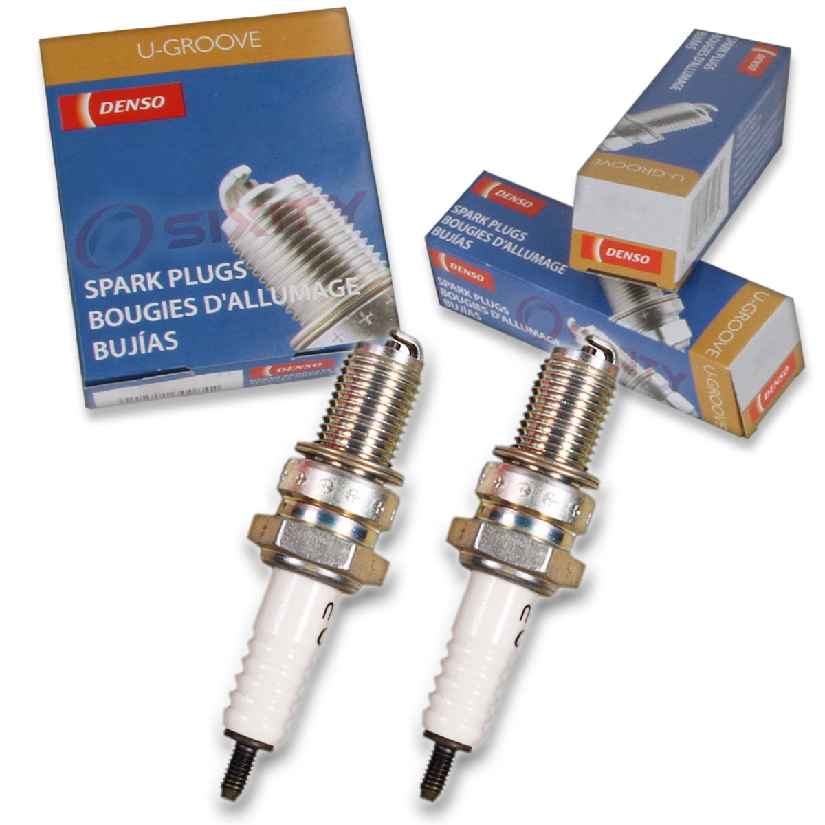 2 pc Denso Standard U-Groove Spark Plug for Kawasaki KZ550D H GPZ 1981-1983 ry
