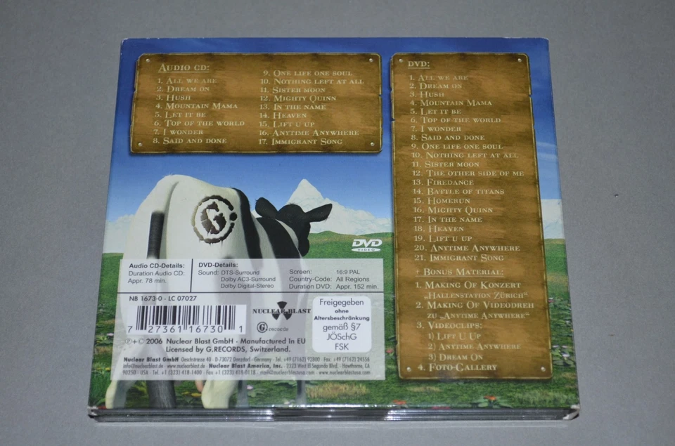 Gotthard – Made In Switzerland - Live In Zürich / Nuclear Blast / CD+DVD Digipak - Bild 2 von 2