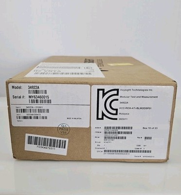 Agilent/Keysight 34922A 70-Channel Armature Multiplexer《ESD Factory Seal》[NEW]